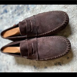 Men’s Brown Corduroy Gucci Loafers